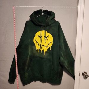Acid Wash Smile Hoodie